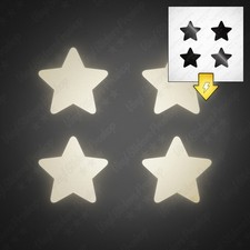 Lot de 4 stickers étoile 3 cm