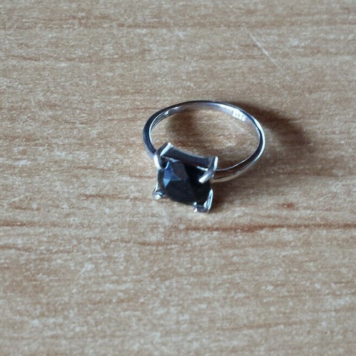 Bague argent cristal - bague, en