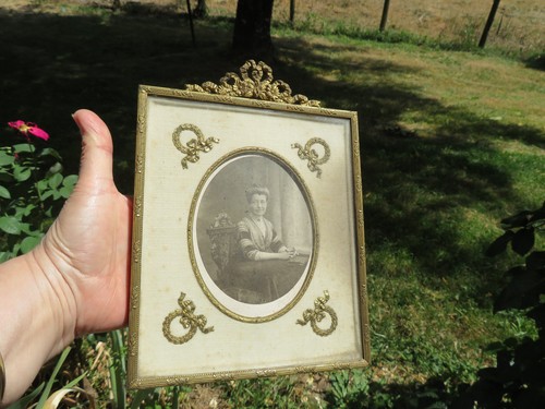 Ancien grand cadre photo - cadre,