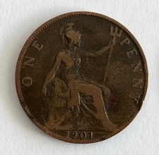 Pièce one penny 1901 - bronze