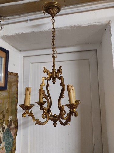 Petit lustre bronze - lustre, style