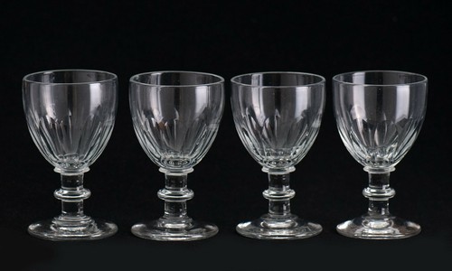 Verres cristal à cotes - 4,