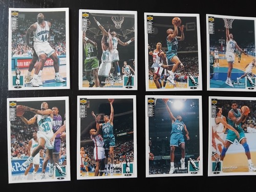 Lot cartes charlotte hornets - lot, 8