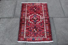 Tapis Oriental En Laine Rouge