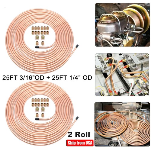 Copper iron brake line - copper,
