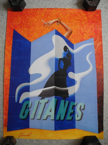 Ancienne affiche gitanes pinel - affiche,