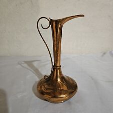 A3 DECORATIVE JUG PITCHER SIGNED GULISTAN / FLOWER ENGRAVING DECOR / COPPER