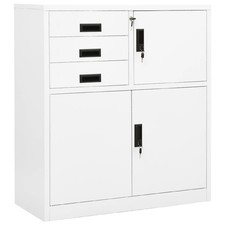 Armoire de Bureau Gris Clair