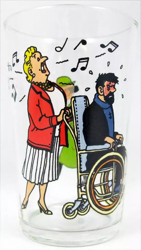 Tintin verre à - -, moutarde
