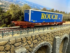 Wagon plat porte container