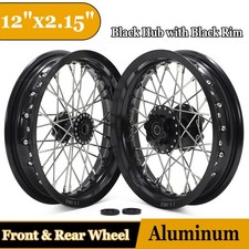 12x2,15 Roues Jantes set Avant Arriere pr Segway X260 pour Sur Ron Light Bee X