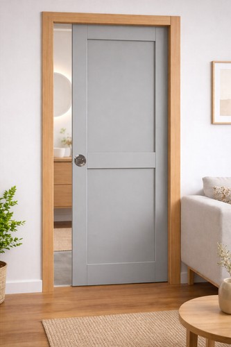 Porte coulissante athena - coulissante, gris