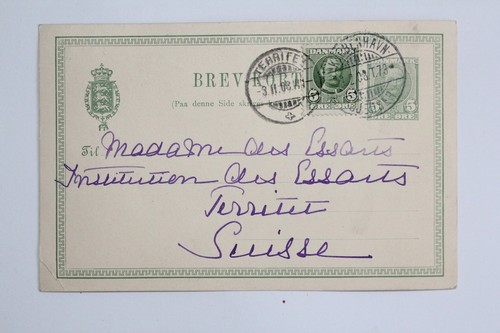 Entier postal danemark - postal,