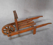 Brouette Vintage en BOIS  Fait Main  30 cm L