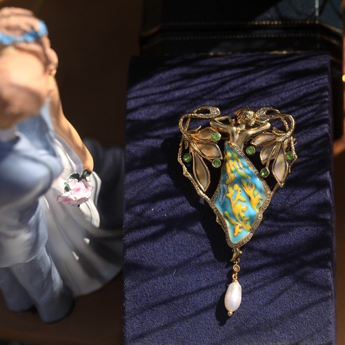 Broche art nouveau une belle - nouveau,
