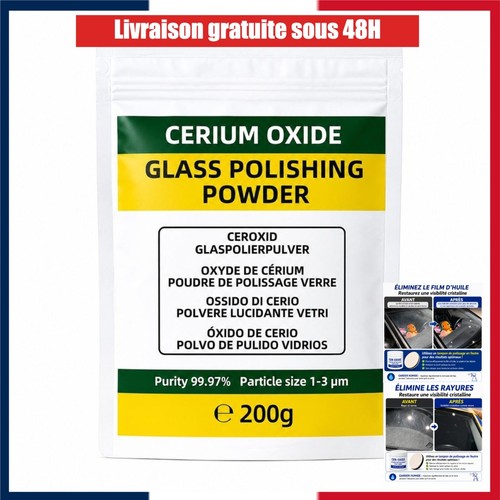 Poudre polissage verre oxyde