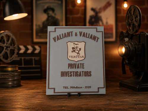 Plaque valiant - plaque,