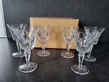 LOT 6 VERRES A VIN EN CRISTAL  SAINT LOUIS MODELE CAMARGUE