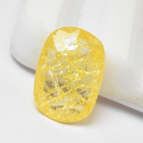 Saphir jaune naturel - , certifié
