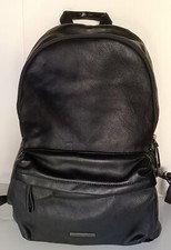 Armani Exchange men backpack Satchel Soft Faux Pebble Leather Unisex  NWOT