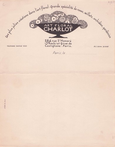 Paris fleuriste charlot art - 75,