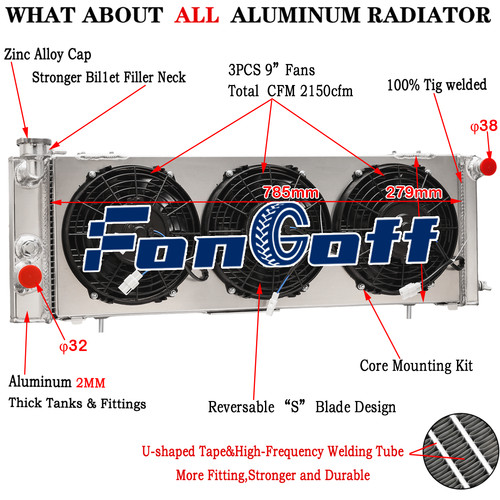 Radiateur shroud fan pour - radiateur,