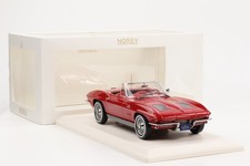 1:18 Norev Chevrolet Corvette Sting Ray Cabriolet 1963 Riverside Rouge Toit