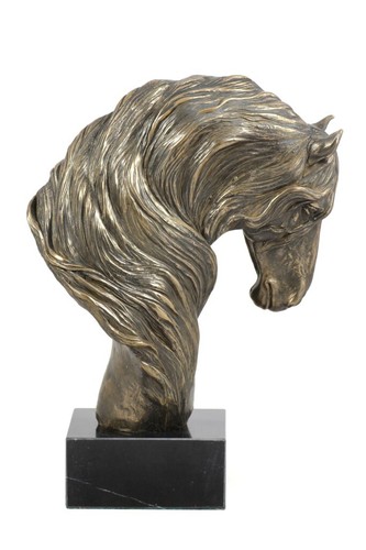 Cheval frison tête de - frison,