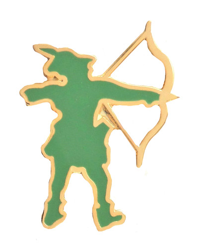 Archery green pin - archery,
