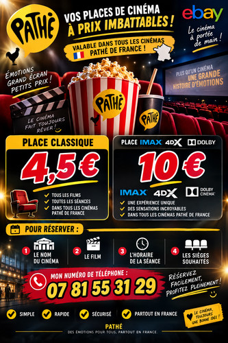 Place cinema pathé - pathé, 4,5
