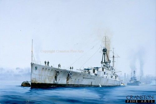 Original naval oil painting - oil,