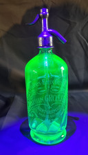 Siphon eau de seltz Ancien turquoise Ouraline "Haute-Saône"