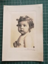 vs093 old photo circa 1920 baby studio unknown