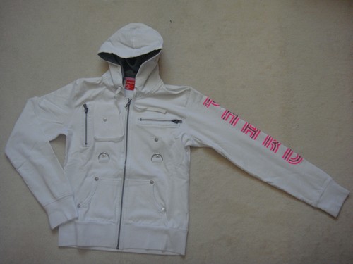 Veste sweat blanc - en, rose