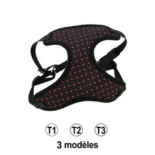 Harnais chien Tee-Shirt pour chien Black Rose Doogy Glam