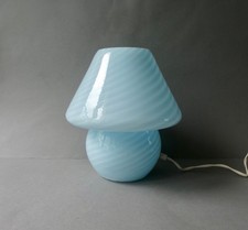 Lampe champignon en verre
