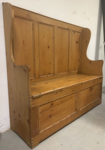 Banc coffre ancien - coffre, rustique