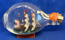 Vintage Sailing Boat in a Bottle Glass Sailboat Sailing boat in a bottle