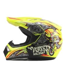 Casque Cross Pour Enfant Casque De Moto Motocross Mejia Jaune Moto Quad