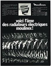 ADVERTISEMENT 1969 MOULINEX electric radiators