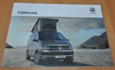 2017 Volkswagen T6 California Bus Brochure Prospekt RU