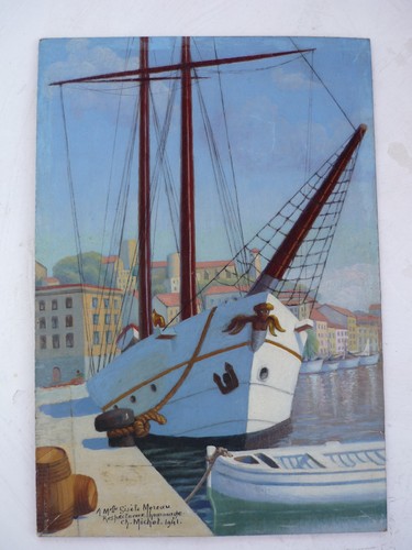 Peinture huile marine - peinture,