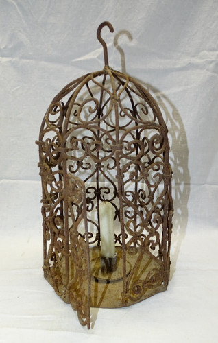 Belle lampe bougeoir fer - lampe,