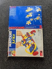 Lot of 2 Antique Mecano Games + Original Box Looks Complete...