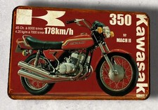 plaque métal vintage Kawasaki