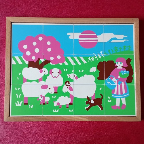 Ancien petit puzzle educatif - ancien,