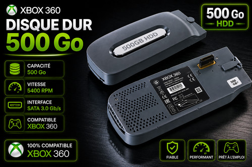 Disque dur xbox 360 500go - dur,