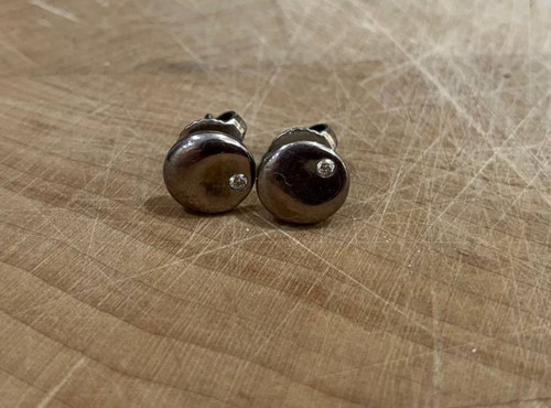 Tiffany sterling silver stud