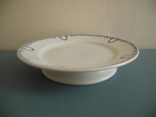 old plate presentation St Amand antique decoration French dish plate 30s