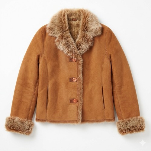 Manteau veste cuir agneau - veste, en